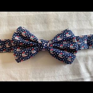 Vineyard vines boys bowtie Santa hat theme